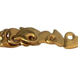 Shiny Gold Heart Charm-Wholesale - Bulk -25 Pcs Jewelry Making -High-Quality